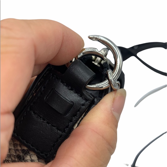 AllSaints Small Ely Leather Embossed Snakeskin Bag - Picture 12 of 15